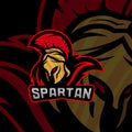 Spartan Logo Vector Template. Modern logo esport team. Emblem logo