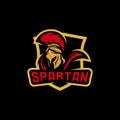 Spartan Logo Vector Template. Modern logo esport team. Emblem logo