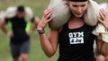 Spartan obstacle running race. Female