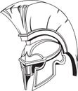 Spartan roman greek trojan gladiator helmet Royalty Free Stock Photo