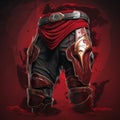 Spartan-themed Pants Design For A Hero\'s Costume