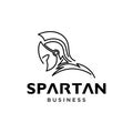 Spartan or Trojan Gladiator Helmet logo