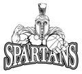 Spartan Trojan Basketball Sports Mascot