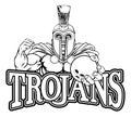 Spartan Trojan Bowling Sports Mascot