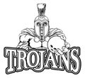 Spartan Trojan Bowling Sports Mascot