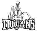 Spartan Trojan Sports Mascot