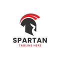 Spartan Warrior Ancient Helmet Simple Minimalist Icon Logo design vector template Royalty Free Stock Photo