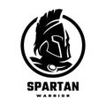 Spartan warrior helmet, symbol logo. Vector illustration. Royalty Free Stock Photo