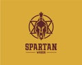 Spartan Warrior logo design concept, sport logo vector template Royalty Free Stock Photo