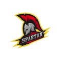 Spartan warrior logo design vector illustration. Warriors sport team logo design. Royalty Free Stock Photo