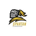 Spartan warrior logo design vector illustration. Warriors sport team logo design. Royalty Free Stock Photo