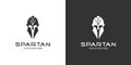 Spartan Warrior Logo template Design,icon spartan,helmet spartan Royalty Free Stock Photo