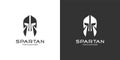 Spartan Warrior Logo template Design,icon spartan,helmet spartan Royalty Free Stock Photo