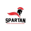 Spartan Warrior Mascot e sport logo design Vector Royalty Free Stock Photo