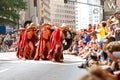 Spartan Warriors Ready Their Spears In Atlanta Dragon Con Parade Royalty Free Stock Photo