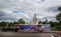 Spartanburg County Police Rifle Drill Team truck parked in front of The Capitol Building in Washington DC, USA