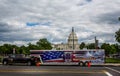 Spartanburg County Police Rifle Drill Team truck parked in front of The Capitol Building in Washington DC, USA