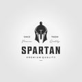 Spartans Logo Vintage Vector Illustration Design, Spartan Armour