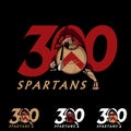 300 Spartans symbol Spartan Warrior in defense position from Thermopylae history