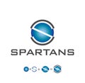 Spartans typography symbol. Spartans lettering icon
