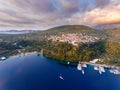 Spartochori port harbour in Meganisi Island near Lefkada Greece