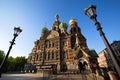 Spas-na-krovi cathedral in St.Petersburg Royalty Free Stock Photo