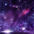 Spase nebula and colored stars
