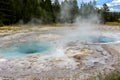 Spasmodic geyser in Yellowstone Royalty Free Stock Photo