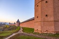 The Spaso-Evfimiev Monastery in Suzdal. A wall with towers. Royalty Free Stock Photo