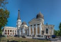 Spaso-Preobrazhensky Cathedral damaged by a Russian missile in Odessa, Ukraine