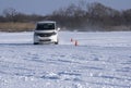 Spassk-Dalny, Primorsky Krai, Russia-2022 January 22: snow rally