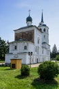 Russia, Irkutsk - July 6, 2019: Spasskaya Church of Chist the Saviour in the center of Irkutsk city is one of the oldest Royalty Free Stock Photo