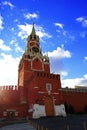 Spasskaya clock tower in the Kremlin Red Square Moscow Royalty Free Stock Photo