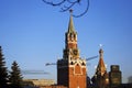 Spasskaya Saviors clock tower of Moscow Kremlin. Color photo