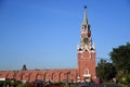 Spasskaya Saviors clock tower of Moscow Kremlin. Color photo