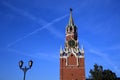 Spasskaya Saviors clock tower of Moscow Kremlin. Color photo