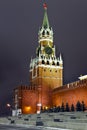 A Spasskaya tower of Kremlin, Moscow, Russia