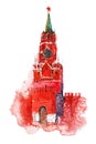 Spasskaya Tower Moscow Kremlin. Russia Red Square
