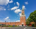 The Spasskaya Tower viewed inside Kremlin