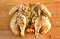 Spatchcock chicken Royalty Free Stock Photo