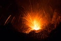 Spattering of Stromboli volcano erupting with Lava Royalty Free Stock Photo