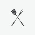 Spatula & Barbecue Fork Kitchen Icon