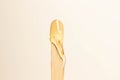 Spatula and sugar paste.Shugaring with sugar. Waxing. Royalty Free Stock Photo