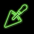 spatula tool neon glow icon illustration