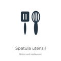 Spatula utensil icon vector. Trendy flat spatula utensil icon from bistro and restaurant collection isolated on white background.