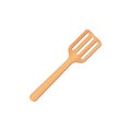 Spatula utensil, wooden tool for cooking. Cartoon vector illustration isoalted on white background 2/35