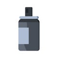 Spay bottle cleaning vector illustration and hygiene liquid design. Cartoon hand container and health product. Antibacterial