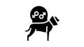 spaying and neutering pet glyph icon animation