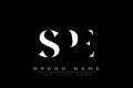SPE abstract letter logo design Royalty Free Stock Photo