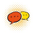 Speach bubles comics icon Royalty Free Stock Photo